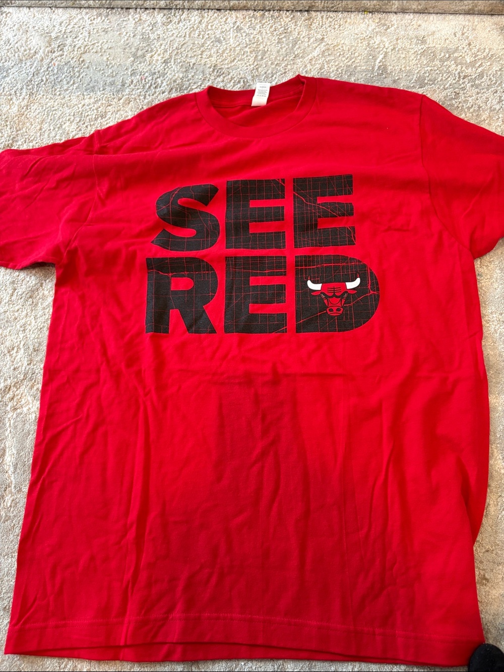 Chicago Bulls "See Red" Men's T‑Shirt - Red